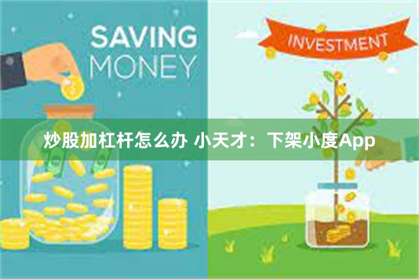 炒股加杠杆怎么办 小天才:下架小度App