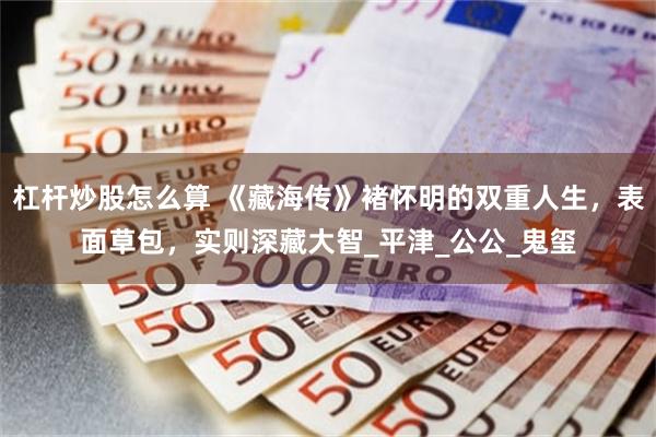 杠杆炒股怎么算 《藏海传》褚怀明的双重人生,表面草包,实则深藏大智_平津_公公_鬼玺
